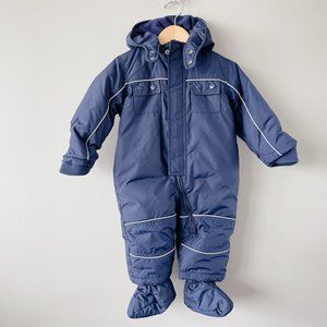 Gap Snowsuit baby bunting down filled with detachable booties unisex